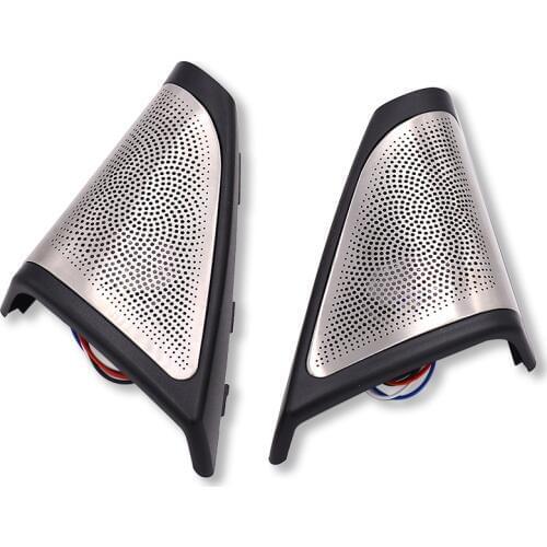 1 pair car tweeter cover for bmw f10 f11 series high quality treble speaker HiFi loudspeaker lid audio trumpet head shell