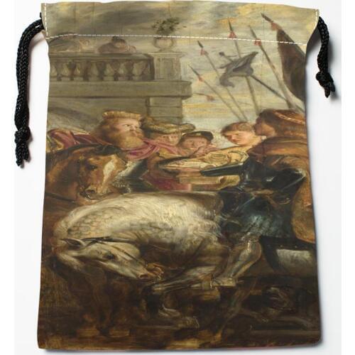 Best Peter Paul Rubens 04 Drawstring Bags Custom Storage Printed Receive Bag Compression Type Bags Size 18X22cm Storage Bags