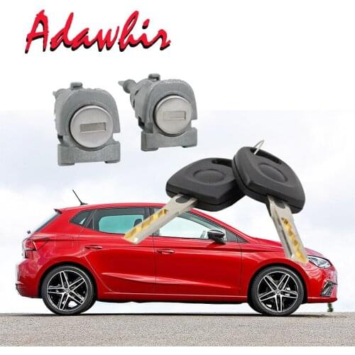 Door Lock Cylinder Repair Kit For Seat Cordoba Ibiza III 6L3837167B/6L3837168B WITH KEY