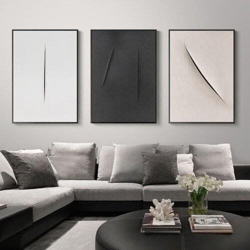 Single Nordic Interior Paintings Waterproof Modern Black and White Canvas Painting Wall Poster Living Room Home Decor Wall Art