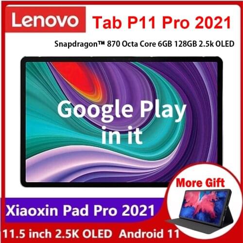 New Lenovo XiaoXin Pad Pro 2021 Snapdragon 870 Octa Core 6GB RAM 128GB 11.5 inch 2.5K OLED Screen lenovo Tablet Android 11