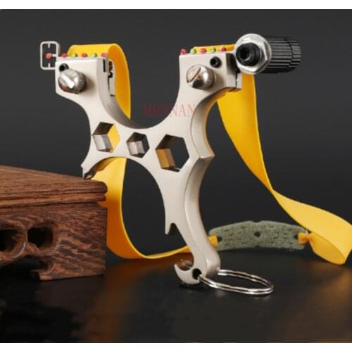 Alloy Crank Flat Rubber Band Hunting Handheld Bow Infrared Laser Press Mini Adult High-power High-precision Shooting