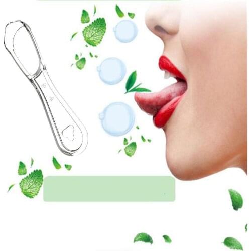 Tongue Brush Cleaner Silicone Tongue Scraper Reduce Oral Bad Remove Cleaning Toothbrush Breath Oral Hygiene Coating Steel A8D1