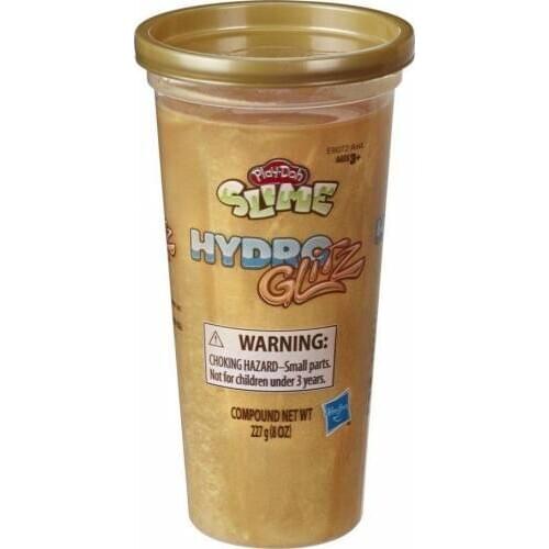 Hasbro Play-Doh Slime Hydroglitz Metallic Paste - Gold