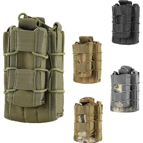 Tactical Molle System Magazine Pouch 1000D Nylon Double Layer Storage Bag Airsoft AK 7.62 M4 5.56 Rifle Hunting Gun Accessories
