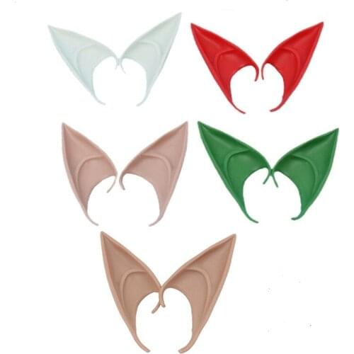 Mysterious Angel Elf Ears Latex Ears For Fairy Cosplay Costume Accessories Halloween Decoration Photo Props Adult Kids Toys
