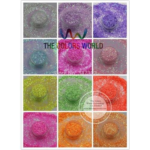 TCT-097 1MM Iridescent Pearlescent colors Glitter bright decoration for Nail design nail art and DIY