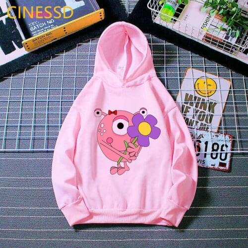 Cute Super Zings Serie Cartoon Print Kids Clothes Hoodie Girls/Boys Flower Pink Hoodie Harajuku Kawaii Children Clothing Tops