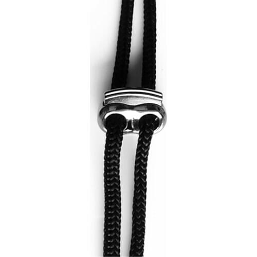 Pack of 10) Metal Bean Cord Locks Stopper Toggle Rope Clamp 2-Holes Cordlocks Clasp Buckle Drawstring Sewing Fasteners - Gray