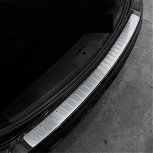 High quality Stainless steel Exterior Rear Bumper Protector Sill Trunk Tread Plate Trim For Volkswagon Sharan 2012-2019