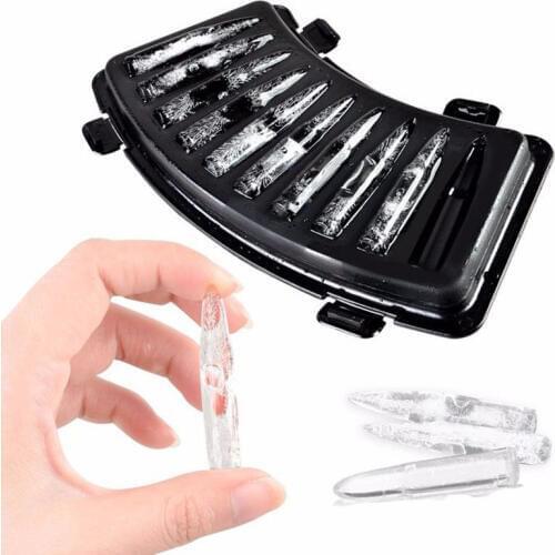 10 Grids Silicone Ice Cube Maker Bullet Shape Ice Cube Tray DIY Ice Cream Maker Ice Cube Mold Bar Party Drinking Accessories
