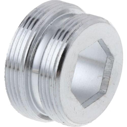 2 Pcs Dual Thread Faucet Adapter Transfer M22 Inner M24 Outer Metric Solid Connector Water Purifier Kitchen Bathroom Tap Parts