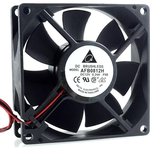 AFB0812HH 8CM 80MM 80*80*25MM 8025 DC 12V 0.30A 2P OR 3P Server Inverter Cooling fan for Delta