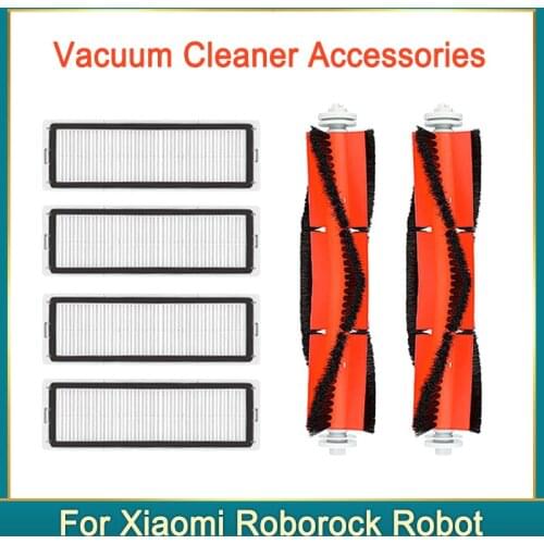For Xiaomi 1 1s Robot Roborock S50 S6 S5 max Vacuum Cleaner Accessories HEPA Filter Main Brush Side Brush Water Tank Filters