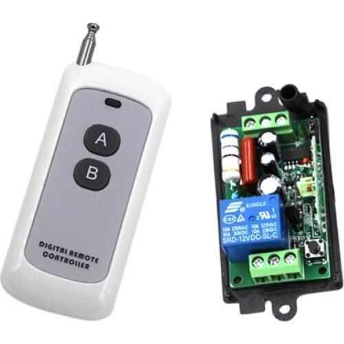 Free Shipping New AC110V 220V 10A 433MHz Wireless Remote Control Switch 1 Transmitter with 1 Receiver SKU: 5368