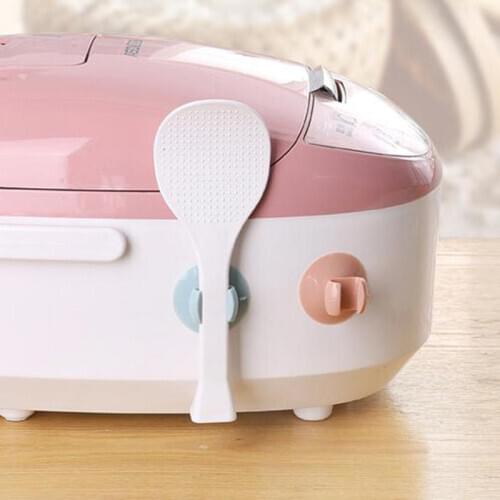 Household Creative Non-marking Suction Cup Rice Scoop Storage Rack Multifunction Kitchen Accessories Organizer Hanging Rack