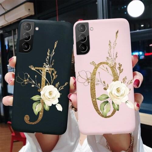 For Samsung S21 5G S21 Ultra Plus Case Slim Soft Cute Letters Cover For Samsung Galaxy S21 Plus 5G S21+ S 21 Ultra Phone Cases