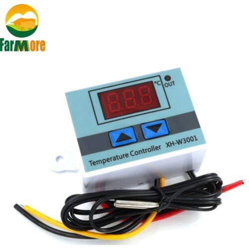 W3001 Digital Control Temperature Microcomputer 10A12V 24V 220V LED Temperature For Incubator Cooling Heating Switch Thermostat