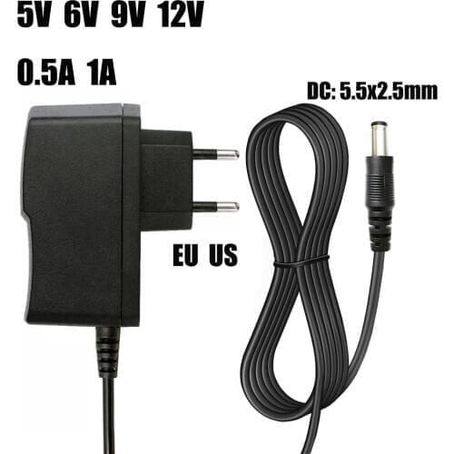 AC 110-240V DC 5V 6V 8V 9V 10V 12V 15V 0.5A 1A 2A 3A Universal Power Adapter Supply Charger EU US for LED Strip Lights Camera