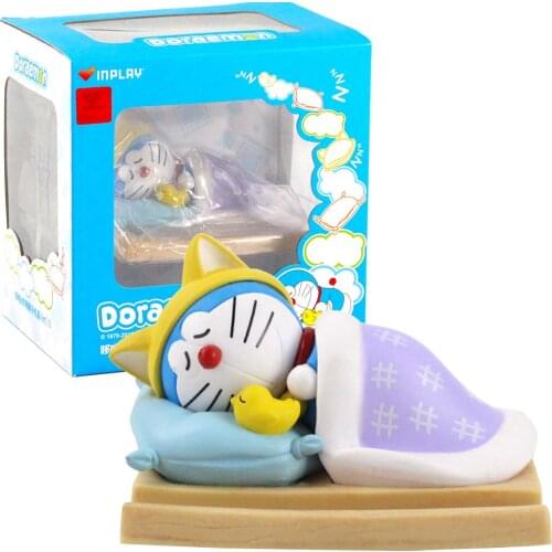 6cm Anime Doraemon Phone Holder Sleeping Doraemon Figure Toys Birthday Gifts