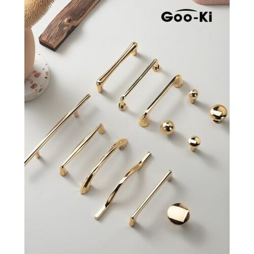 European Bright Gold Drawer Knobs Affordable Luxury Cabinet Pulls Cupboard Door Handle Cabinet Handles for Furniture Hardwar