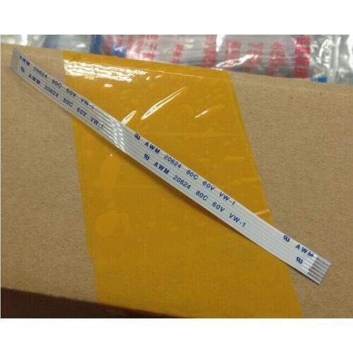 FFC 1.0pitch 6pin 200mm long type A Flexible Flat Cable For TTL LCD DVD Computer Printer AWM 80C 60V VW-1
