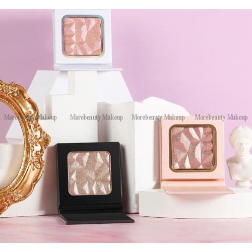 30pcs Custom Logo Highlighter Facial Bronzers Palette Makeup Glow Face Contour Shimmer Powder Illuminator Highlighters Cosmetics