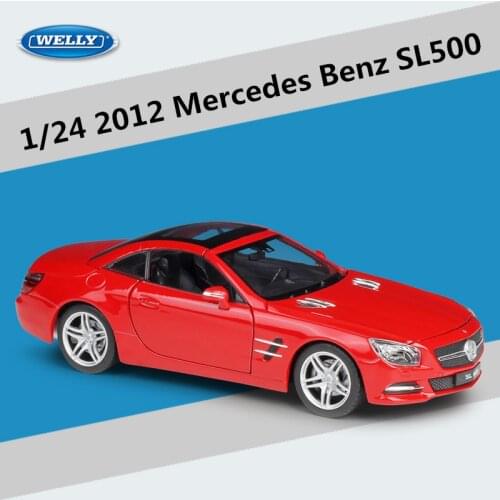 1:24 High Simulation Classic Car 2012 Benz SL500 Diecast Metal Alloy Toy Sports Car Model Boys Toy For Childrens Gift Collection