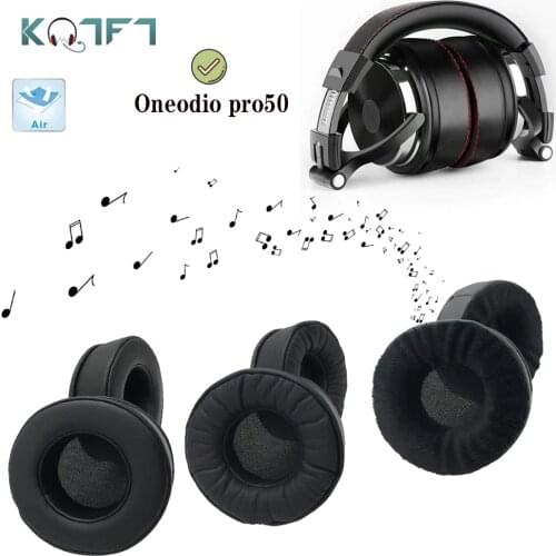 KQTFT Protein skin Velvet Replacement EarPads for Oneodio pro50 Headphones Ear Pads Parts Earmuff Cover Cushion Cups