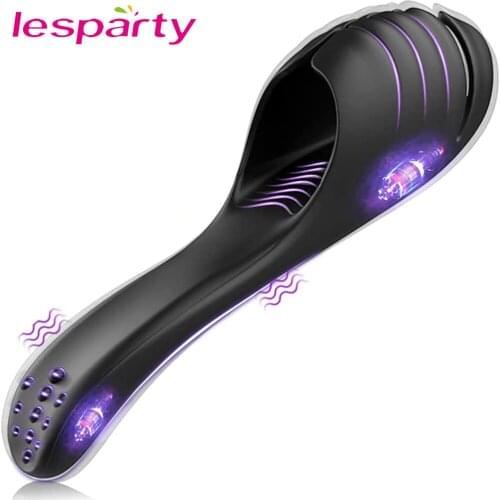 Blowjob Penis Vibrator Male Masturbator Cup Glans Massage For Men Penis Delay Lasting Trainer Penis Stimulator Erotic Toys