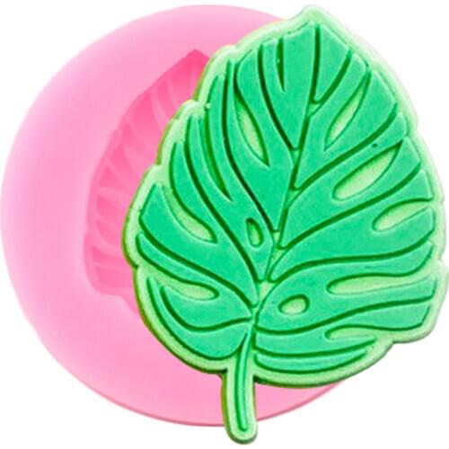 Monstera Leaf Silicone Molds DIY Turtle Leaves Cupcake Topper Fondant Cake Decorating Tools Candy Clay Chocolate Gumpaste Moulds