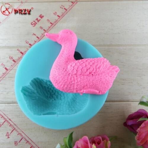 New chocolate silicon mold fondant Cake decoration mold Little duck fondant Cake mold NO.:si233