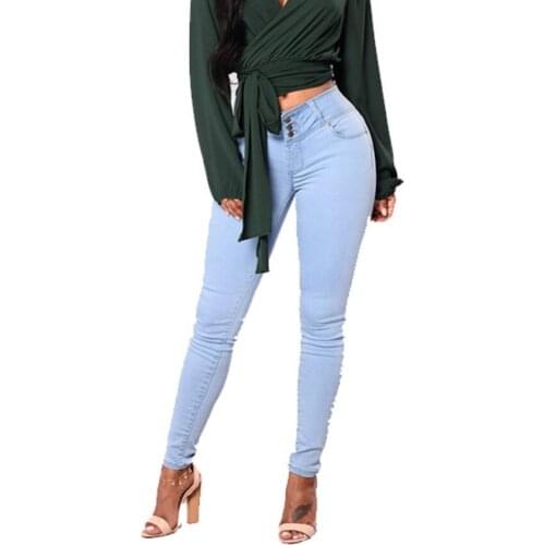 New Skinny Mid Waist Black Jeans Spring Women Sexy Push Up Stretch Slim Distressed Jeans Mujer Retro Casual Denim Pencil Pants