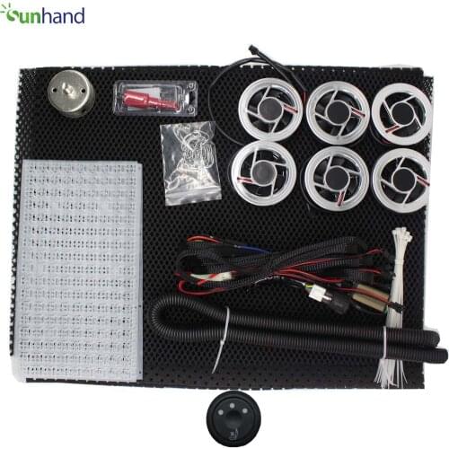 Car ventilated seat car seat cooling pad with 6 fans/seat,3 shift round switch ( nickel plated fans)