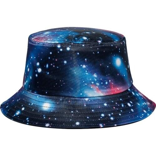 Planet Stars Universe Cosmos Nebula Milky Way Galaxy Globular Clusters Adult Street Fashion Fisherman Bucket Hat Hats Beanie