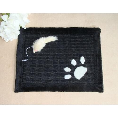 Anti Slip Cat Scratching Mat Natural Premium Woven Sisal Cat Pad for Carpet Sofa Couch Rug Velcro Furniture Protecting Supplies