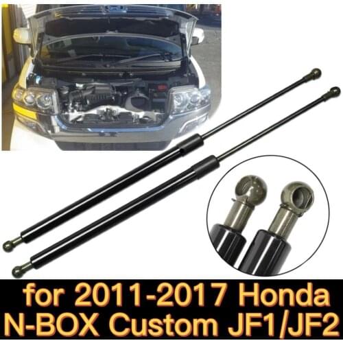 Spring for 2011-2017 Honda N-BOX Custom JF1 JF2 Front Hood Bonnet Gas Struts Lift Support Shock Damper Charged Carbon Fiber