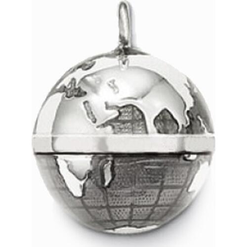 Silver Dark Earth Globe Pendants, 2018 Fashion Chain Necklace Accessories Pendant Love Cute Jewelry Bijoux Soul Gift for Women