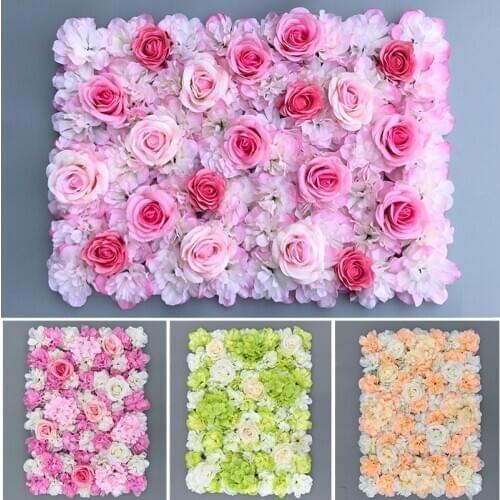 Silk Rose Flower Champagne pink Artificial Flower for Wedding Decoration Flower Wall Romantic Wedding Backdrop Decorate