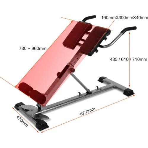 Roman Stool Home Foldable Fitness Equipment Abdomen Roman Chair Waist Fitness Equipment Abdominal Muscle Training Fitness Chair