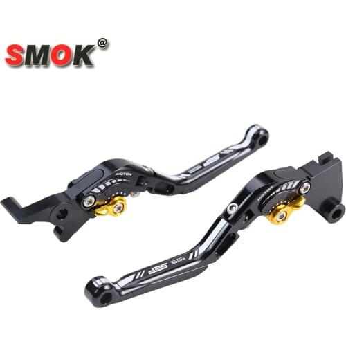 SMOK For Kawasaki Z125 Pro Motorcycle Accessories CNC Aluminum Alloy Adjustable Folding Extendable Brake Clutch Levers