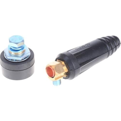 1Set Welding Cable Connector Plug Quick Fitting Male + Female Cable Connector Plug Socket DKJ35-50 Welding Machine