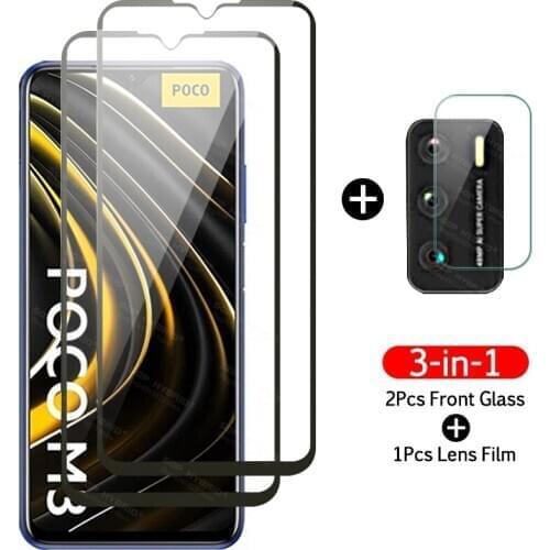 For Pocophone M3 X3 NFC Tremp Safety Glass for Poco Poxo Poko Foco Little M3 X3 Pocom3 Pocox3 Camera Screen Protector Shield