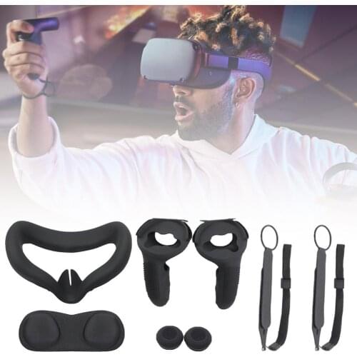 VR Accessories Protective Cover For Oculus Quest 2 VR Touch Controller Case With Knuckle Strap Handle Grip For Oculus Quest 2