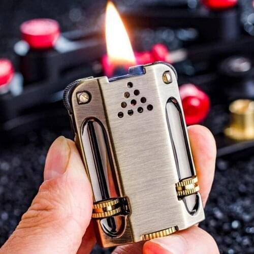 Zorro New Double Grinding Wheel Kerosene lighter retro Creative Personality Fashion Torch Old Windproof Lighter Man