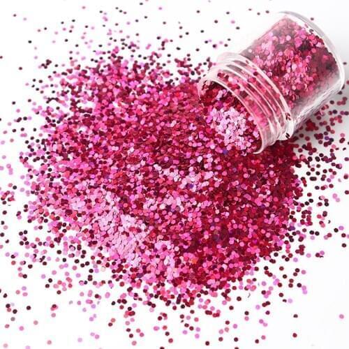 1mm/10ml Holographic Laser Hexagonal Sequins Glittering Nail Polish Flaky Dust Foaming Chrome Paint Neon Nail Art Decoration