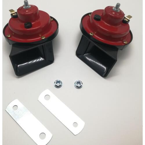 Universal 1 Pair 12v 110dB 510Hz Motorcycle Dual Snail Horn High low Car Motor Vehicle Horn