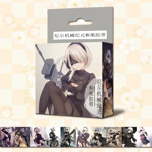 10 boxes/lot Anime NieR Automata Washi Tape Adhesive Tape TOY masking tapes Paper stickers 5M