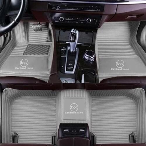 Custom 5 Seat car floor mat for Volkswagen All Models polo golf 7 tiguan touran jetta CC beetle vw auto accessories