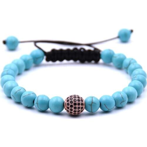 8mm Natural Stone Bracelet Couple Friends Beaded Bracelet Jewelry 2018